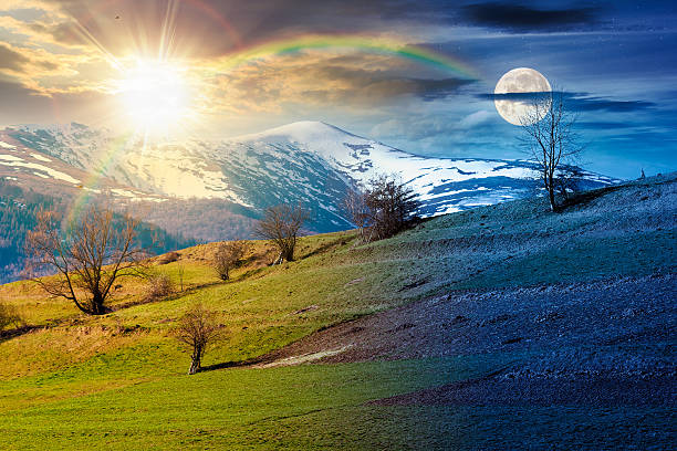istock mountainous countryside landscape on spring equinox 2238014659