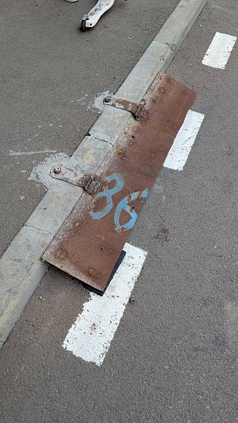 istock A Rusty Metal Plate Displaying Parking Number 36, An Urban Infrastructure Element 2238014677