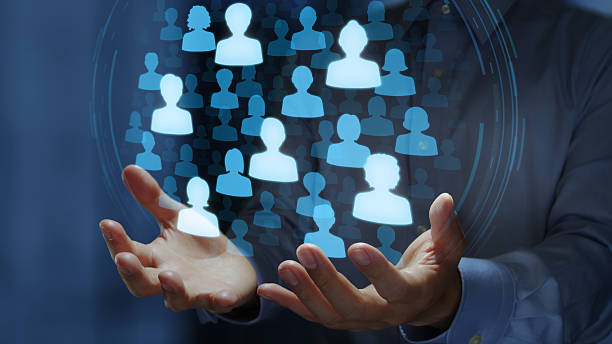 istock Customer relationship management and CRM system. Management of customer data and contact marketing. 2238014891