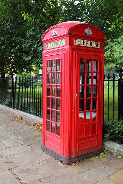 istock Red telephone booth in Southwark, London 2238015408