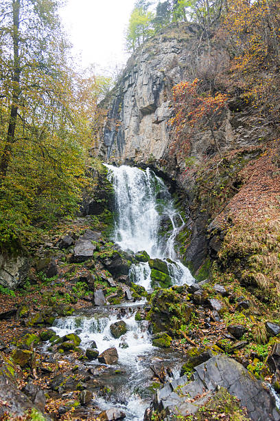 istock waterfall in the mountains in the forest 2238015680