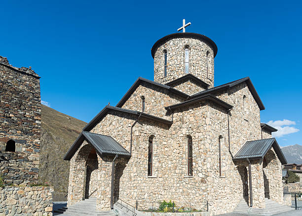 istock Alan Dormition Monastery on the background of blue sky, natural light 2238017180