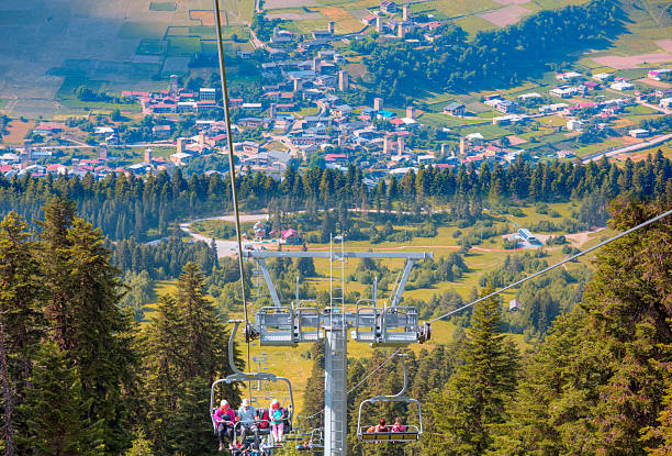 istock Cable car in the mountains - Upper Svaneti, Georgia 2238020589