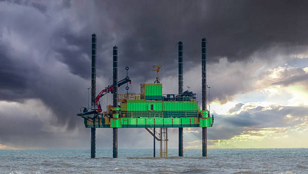 istock Offshore Jack-up rig under a stormy sky 2238021874