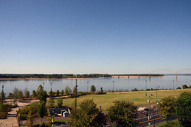 Aerial shot of downtown Louisville, Kentucky and Ohio River on a Fall evening.\n\nAuthorization was obtained from the FAA for this operation in restricted airspace.