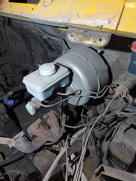 istock Brake master cylinder with vacuum booster 2238024272
