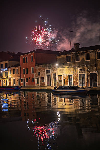 istock Fireworks illuminate the night sky over Cannaregio in Venice 2238028485