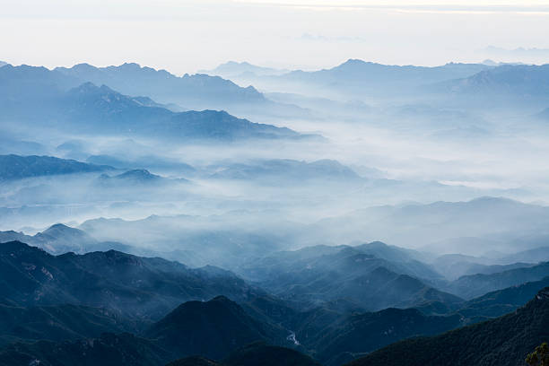 Yedigoller in Bolu in Turkey in Autumn with fog