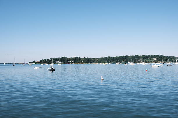 boats in the lake