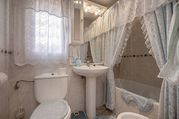 istock Bathroom with cheesy and bizarre decoration 2238041554