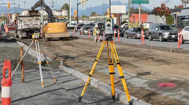 istock Construction site, laying new asphalt road pavement road construction machinery on highway 2238052714