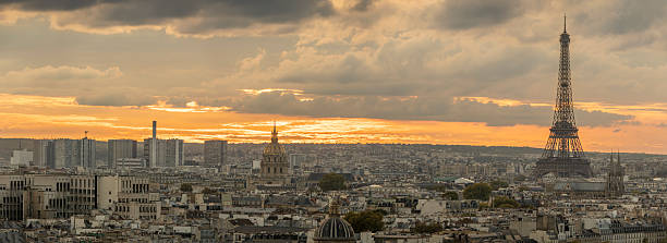 istock Paris, France - 09 27 2025: Saint-Jacques Tower. Panoramic view of The Seine river, bridges, Eiffel Tower, Les Invalides at sunset 2238054627