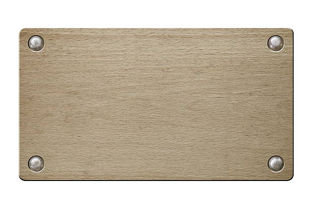 istock wooden board with rivets isolated on white 2238057933