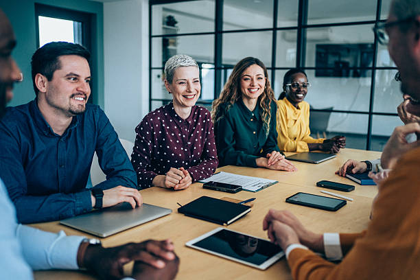 istock Business persons on meeting in the office. 2238058276
