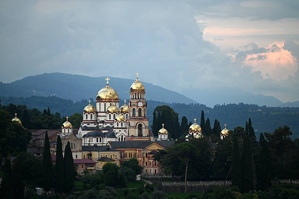 New Athos Monastery in the evening , Abkhazia