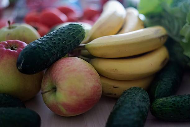 istock Fresh Fruits and Vegetables Display in Vibrant Arrangement 2238064665