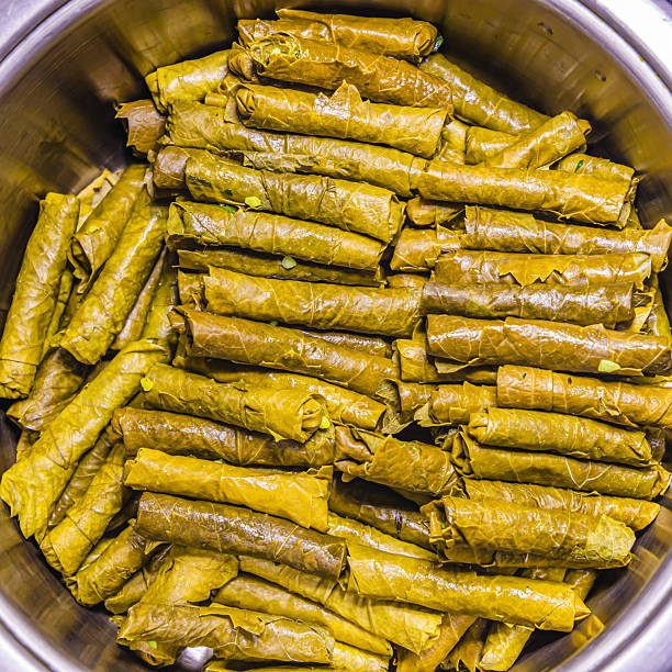 homemade stuffed vine leaves