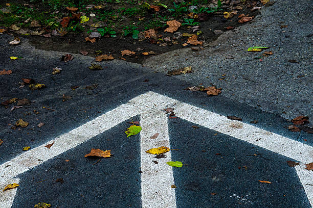 istock Clear white lines in a parking lot 2238066354