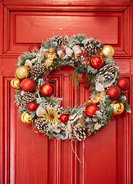 istock Elegant decorated with balls and figures Christmas tree 2238067887