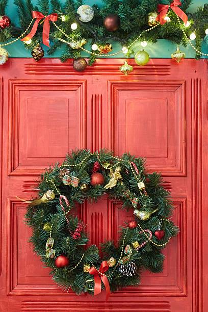 istock Elegant decorated with balls and figures Christmas tree 2238071378