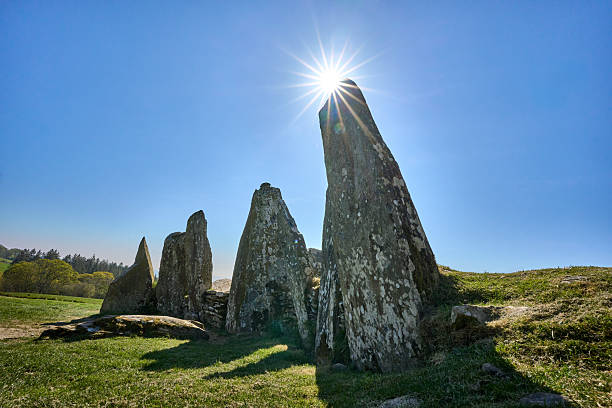 stone circle and megalthic grave of Newton Stewart in southern Scotland, UK
