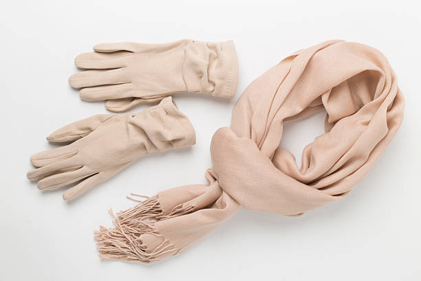 istock Stylish autumn accessories on color background, top view 2238087723