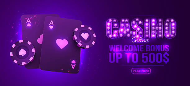 istock Poker card with casino chips. Casino banner. 2238089937
