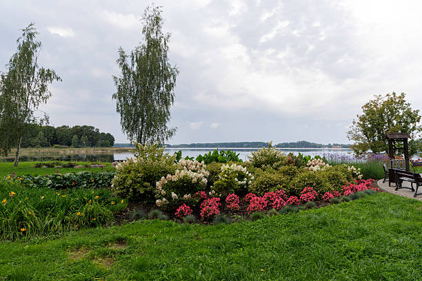 istock Lakeside Flowerbed and Landscape View 2238092040