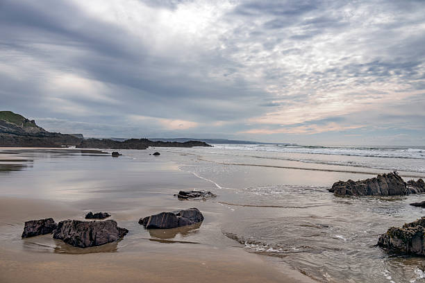istock Dramatic autumn skies on the Cornwall coast 2238099955