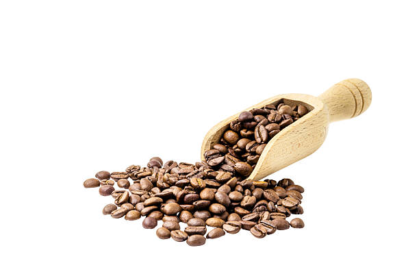 istock Brazil coffee seeds, arabic seeds seeds on white background, isolated copyspace 2238104353