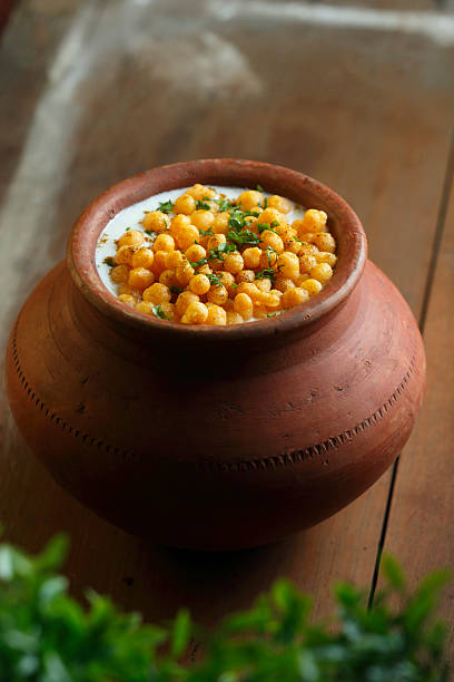Traditional Boondi Raita in Clay Pot
