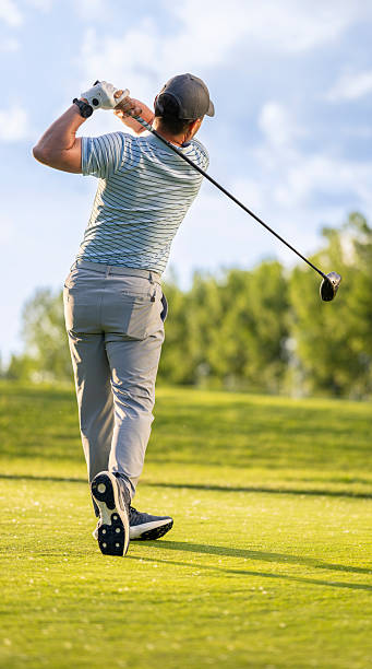 istock Caucasian Man Golfing On The Course In Summer 2238110011