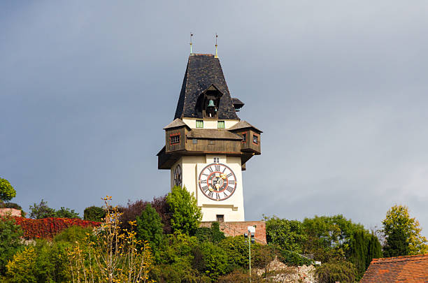 Uhrturm medieval clock tower on Schlossberg hill in Graz