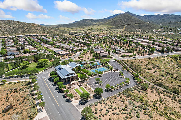 neighborhood golf course in prescott valley arizona . High quality photo