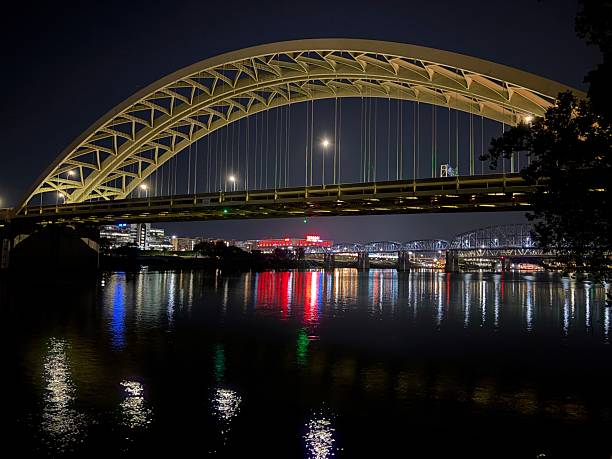 istock A lonely night walk in Sawyer Point Cincinnati, Ohio-4 2238117047