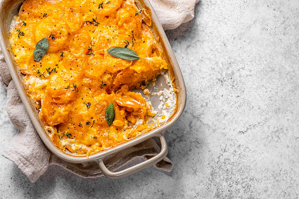 istock A casserole dish with a yellowish color and a white lid 2238119288