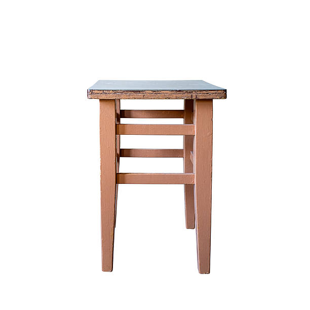 istock An old wooden loft style stool. isolated on white 2238123654
