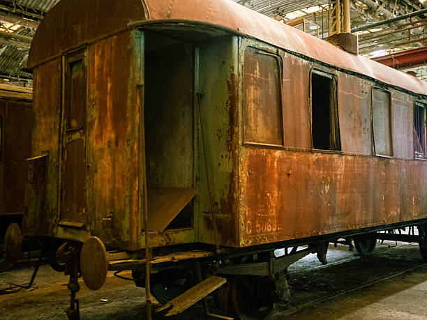 istock Train graveyard - abandoned railway, urbex, indistrual factory 2238127379