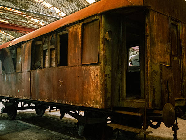 istock Train graveyard - abandoned railway, urbex, indistrual factory 2238127399