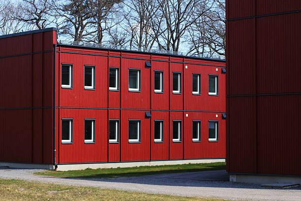 istock A red long building with apartments 2238127561