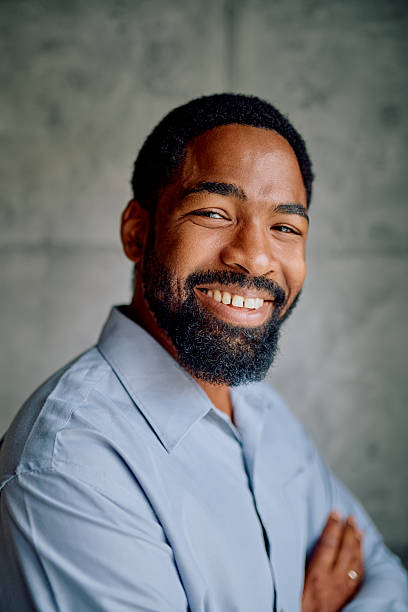 istock Black businessman smiling looking confident at camera 2238127825