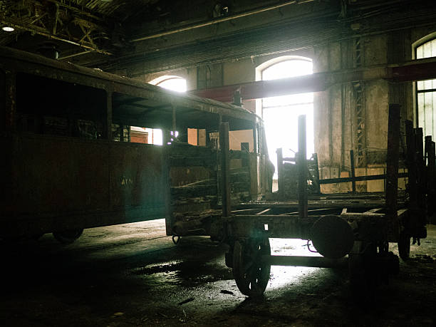 Train graveyard - abandoned railway, urbex, indistrual factory