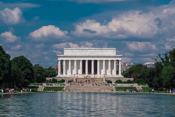 Washington, USA - June 23, 2017: Lincoln Memorial, reminding that all people should be free
