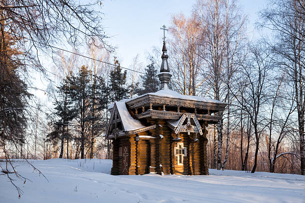 istock Wooden chapel in Vytegra 2238136783