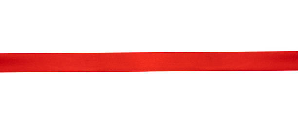 istock Satin red ribbon isolated, holiday gift decor cutout. 2238139768
