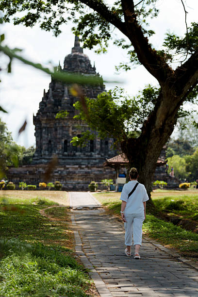 istock Walking towards a historical temple Prambanan in nature 2238149381