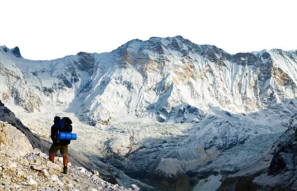 The Nilgiri Himal is a range of three peaks in the Annapurna massif, Nepal