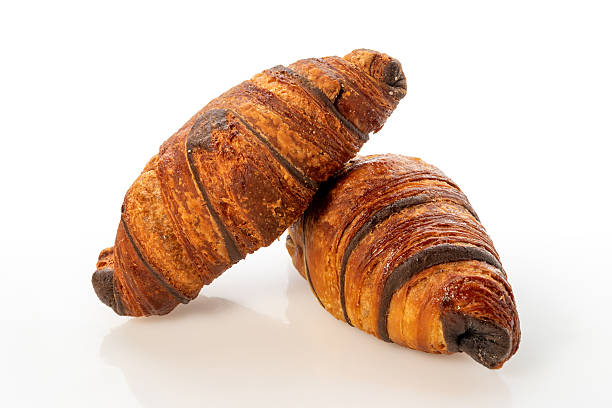 istock Chocolate croissant placed on top of another croissant 2238177380