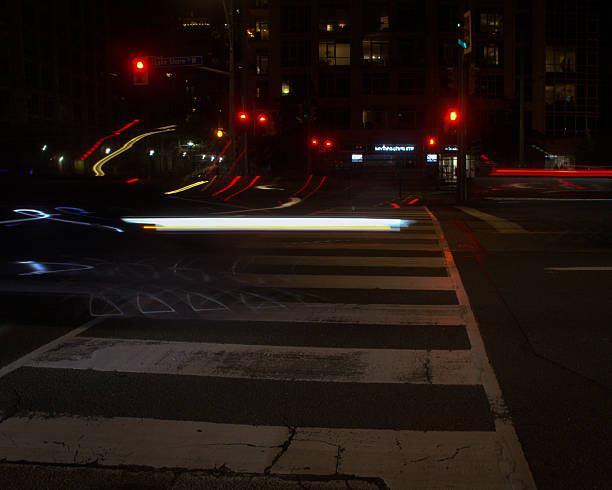 istock Vehicle Light Blur on a Crosswalk 2238180006