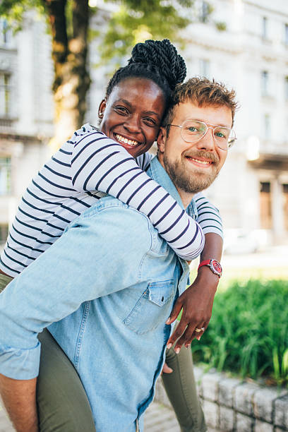 istock Happy couple exploring the city together 2238180199